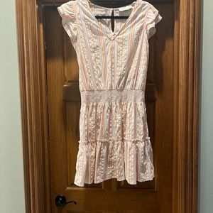 Vineyard Vines Harbor multi striped smocked dress M